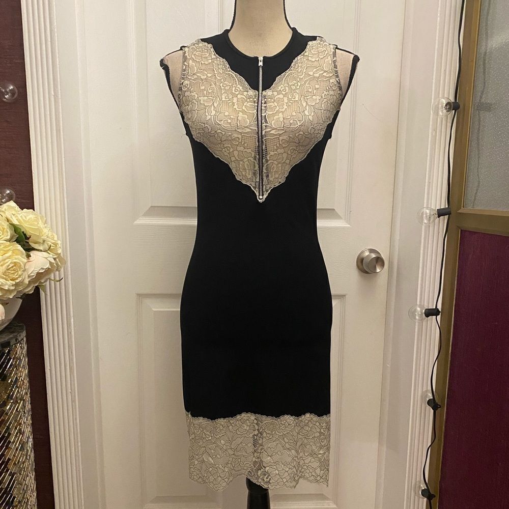 Sandro Paris lace detailed dress, XS - Picture 1 of 10